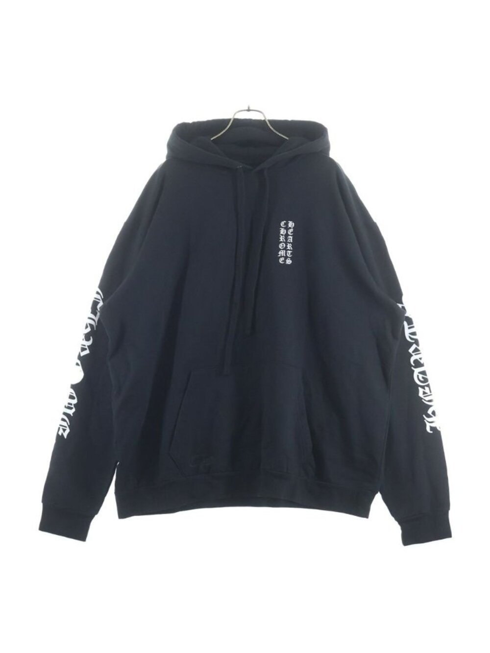 Chrome Hearts Sweatshirt Plvr Sleeve Logo Print Dagger Zip Up Hoodie Black